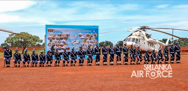 MEDAL AWARDING CEREMONY OF 6TH SRI LANKAN AVIATION CONTINGENT IN CENTRAL AFRICA