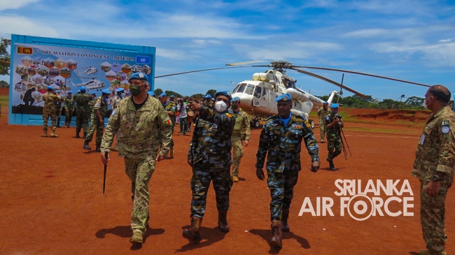 MEDAL AWARDING CEREMONY OF 6TH SRI LANKAN AVIATION CONTINGENT IN CENTRAL AFRICA