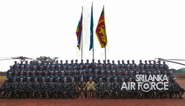 MEDAL AWARDING CEREMONY OF 6TH SRI LANKAN AVIATION CONTINGENT IN CENTRAL AFRICA