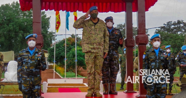 MEDAL AWARDING CEREMONY OF 6TH SRI LANKAN AVIATION CONTINGENT IN CENTRAL AFRICA