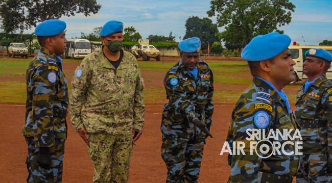 MEDAL AWARDING CEREMONY OF 6TH SRI LANKAN AVIATION CONTINGENT IN CENTRAL AFRICA