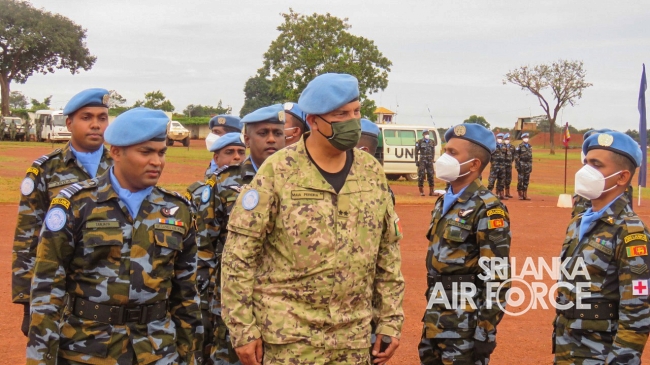 MEDAL AWARDING CEREMONY OF 6TH SRI LANKAN AVIATION CONTINGENT IN CENTRAL AFRICA