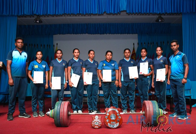 SLAF BASE HINGURAKGODA AND SLAF STATION COLOMBO WINS MEN’S AND WOMEN’S INTER UNIT POWERLIFTING CHAMPIONSHIP 2021