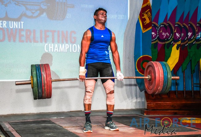 SLAF BASE HINGURAKGODA AND SLAF STATION COLOMBO WINS MEN’S AND WOMEN’S INTER UNIT POWERLIFTING CHAMPIONSHIP 2021