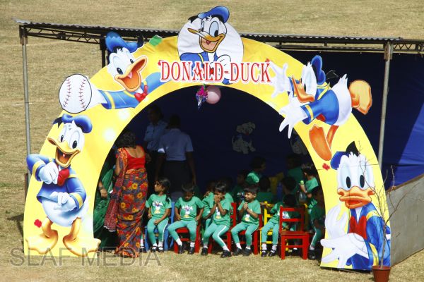 Sports Day Ground Decoration In School