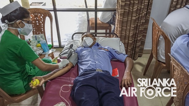 SLAF STATION SIGIRIYA CONDUCTS BLOOD DONATION
