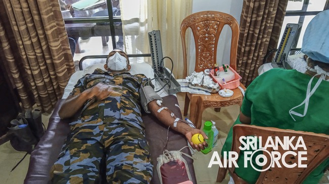 SLAF STATION SIGIRIYA CONDUCTS BLOOD DONATION