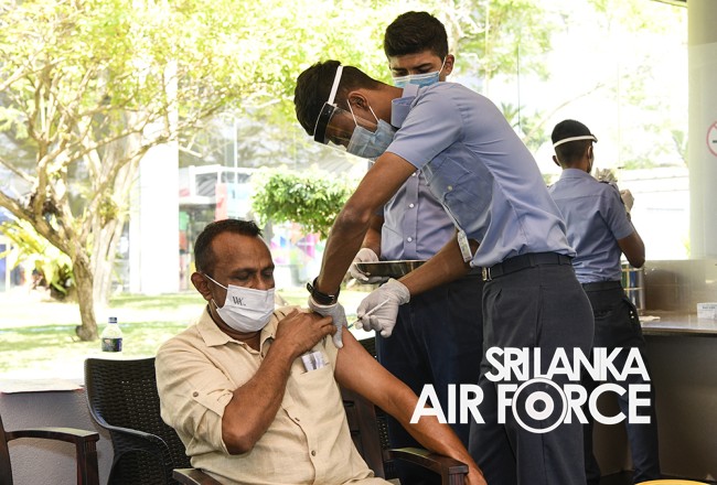 SLAF
ESTABLISHES 24x7 COVID 19 VACCINATION CENTRE AT BANDARANAIKE
INTERNATIONAL AIRPORT
