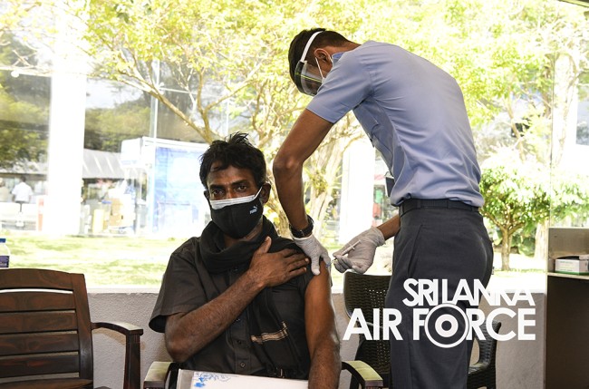 SLAF
ESTABLISHES 24x7 COVID 19 VACCINATION CENTRE AT BANDARANAIKE
INTERNATIONAL AIRPORT
