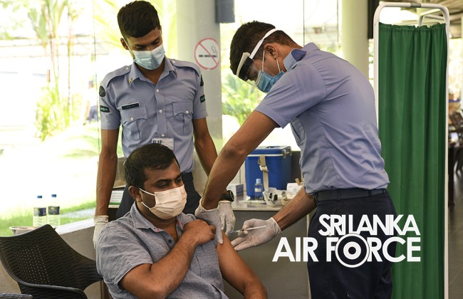 SLAF
ESTABLISHES 24x7 COVID 19 VACCINATION CENTRE AT BANDARANAIKE
INTERNATIONAL AIRPORT