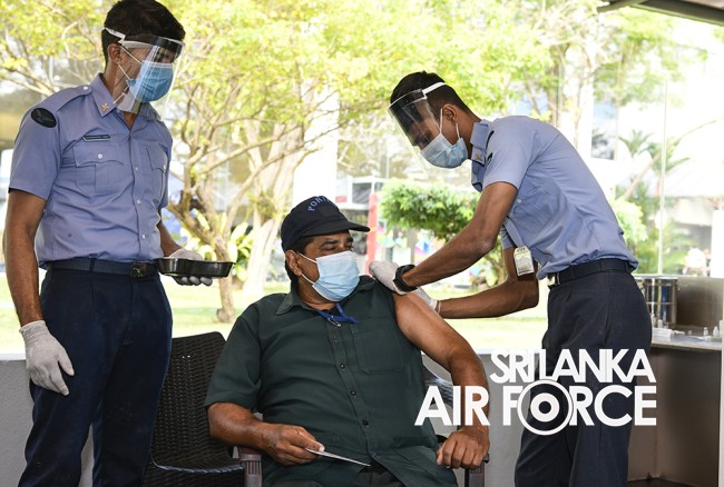 SLAF
ESTABLISHES 24x7 COVID 19 VACCINATION CENTRE AT BANDARANAIKE
INTERNATIONAL AIRPORT