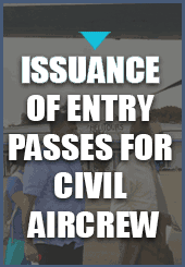 issuance of entry passes