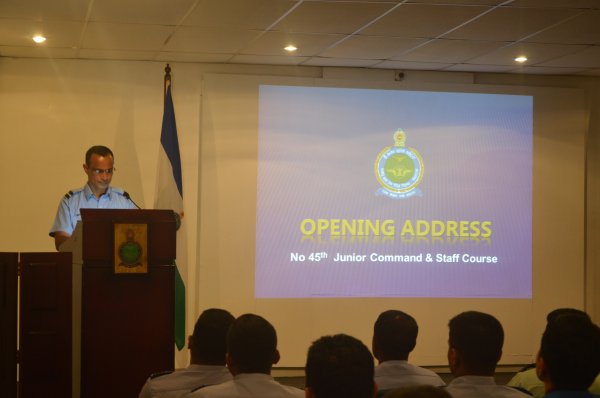 The Opening Address of No. 45 Junior Command and Staff Course