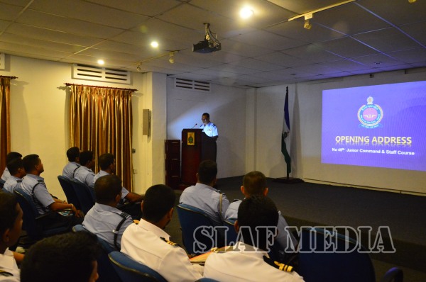 The Opening Address of No. 49 Junior Command and Staff Course