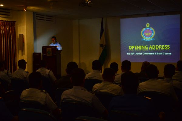 The Opening Address of No. 46 Junior Command and Staff Course