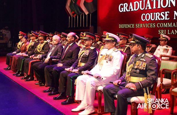 NO 16 DEFENCE SERVICES COMMAND AND STAFF COURSE GRADUATION HELD AT THE NELUM POKUNA THEATRE