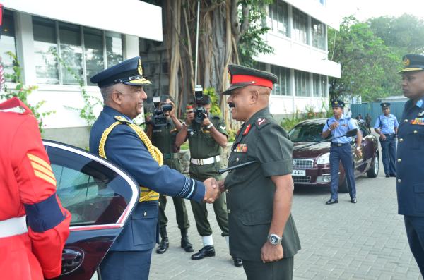 SLAF Commander visits Chief of Defence Staff and Army Commander