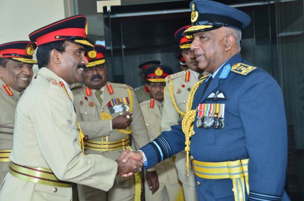 SLAF Commander visits Chief of Defence Staff and Army Commander