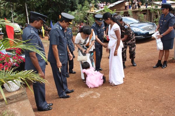 14th House Donation By SLAF Seva Vanitha Unit