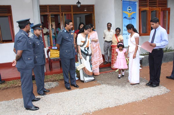 14th House Donation By SLAF Seva Vanitha Unit