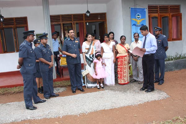 14th House Donation By SLAF Seva Vanitha Unit