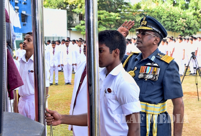 Nalanda College Felicitates New Commander of the Air Force