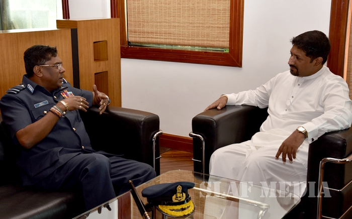 Commander Calls on the State Minister of Defence and Defence Secretary