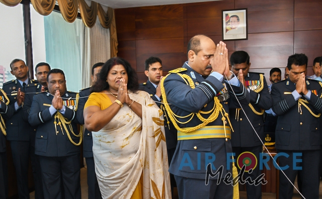 The 17th Commander of the Sri Lanka Air Force Assumes Duties at AFHQ