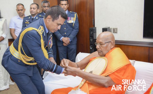 Air
Marshal Udeni Rajapaksa assumed the office of the Commander of the Air
Force