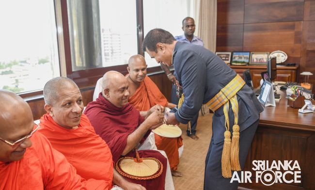Air
Marshal Udeni Rajapaksa assumed the office of the Commander of the Air
Force