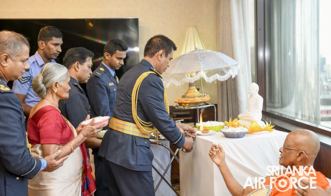 Air
Marshal Udeni Rajapaksa assumed the office of the Commander of the Air
Force