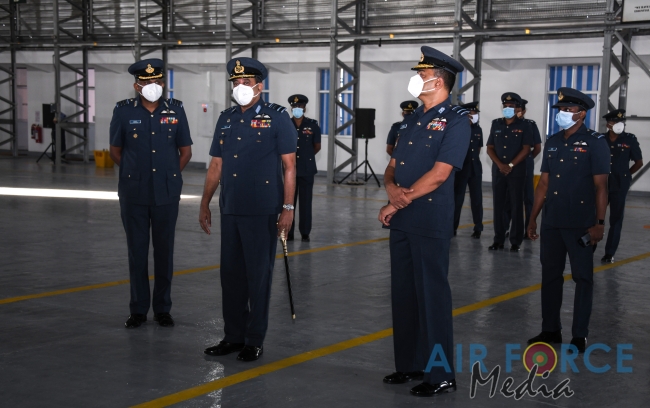 New Hangar Annexure of No 2 Heavy Transport Squadron Declared open by the Commander