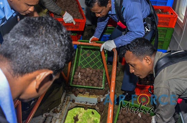 SLAF Conducts Second Aerial Seed Bombing Operation