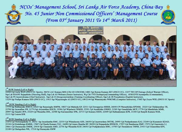 45th Batch of Management Qualified NCOS Pass Out of Chinabay
