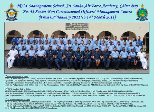 45th Batch of Management Qualified NCOS Pass Out of Chinabay