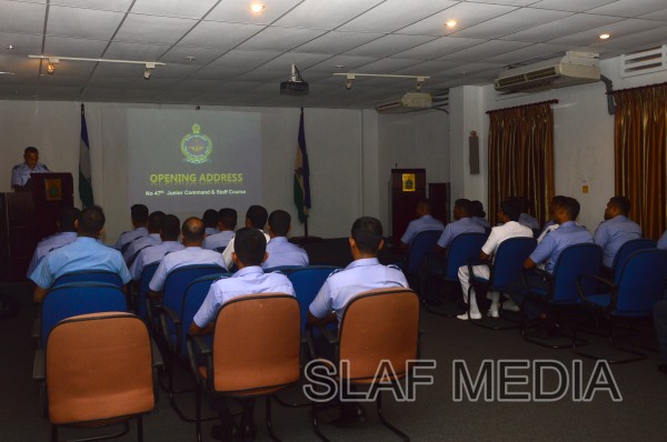 The Opening Address of No 47 Junior Command and Staff Course