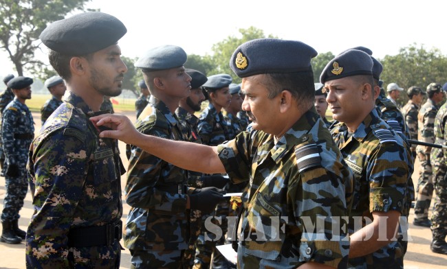 Badge Awarding Ceremony of EOD Basic Courses SLAF Station Palavi