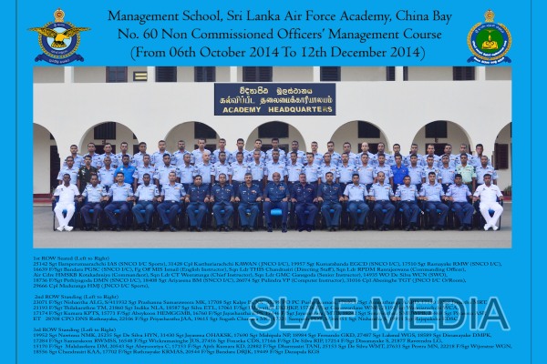 The Certificate
Awarding Ceremony of No 60 Non Commissioned Officers’ Management Course