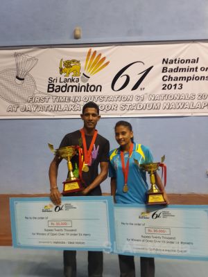 cSLAF Shuttlers Excels at the 61st National Badminton
Championship-2013