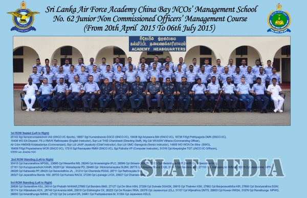 The Certificate
Awarding Ceremony of no. 62 Non Commissioned Officers’ Management Course