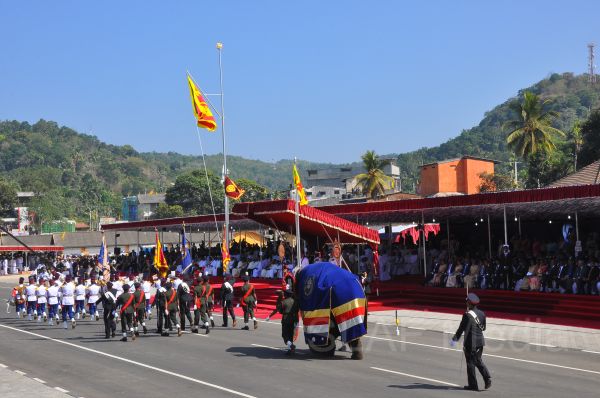 Sri Lanka Air Force Joins in the 66th Independence Day Celebrations at Kegalle
