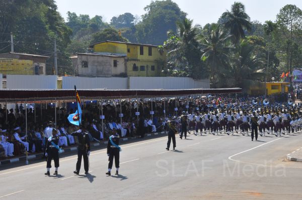 Sri Lanka Air Force Joins in the 66th Independence Day Celebrations at Kegalle