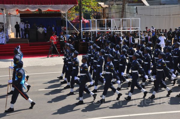 Sri Lanka Air Force Joins in the 66th Independence Day Celebrations at Kegalle