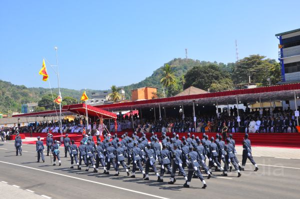 Sri Lanka Air Force Joins in the 66th Independence Day Celebrations at Kegalle
