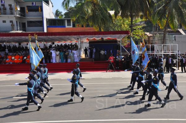 Sri Lanka Air Force Joins in the 66th Independence Day Celebrations at Kegalle