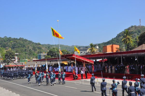 Sri Lanka Air Force Joins in the 66th Independence Day Celebrations at Kegalle