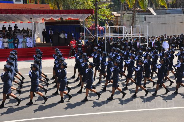 Sri Lanka Air Force Joins in the 66th Independence Day Celebrations at Kegalle