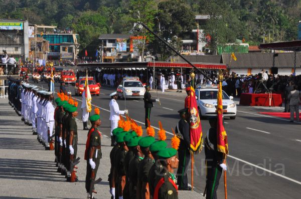 Sri Lanka Air Force Joins in the 66th Independence Day Celebrations at Kegalle