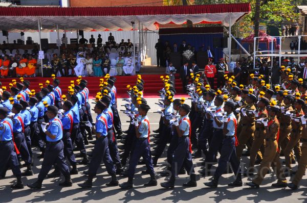 Sri Lanka Air Force Joins in the 66th Independence Day Celebrations at Kegalle