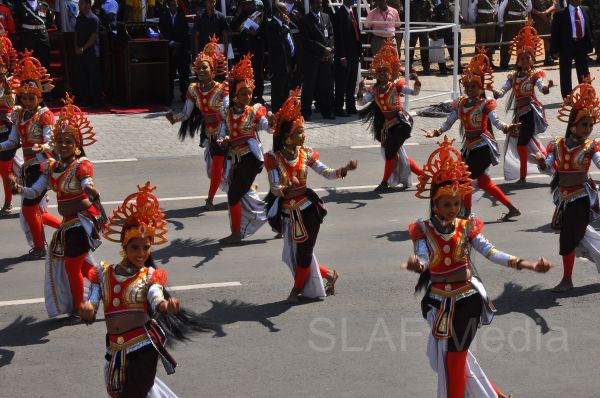 Sri Lanka Air Force Joins in the 66th Independence Day Celebrations at Kegalle